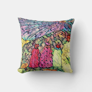 Nativity story  Manger 3 Wis Men Throw Pillow