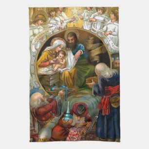 Nativity Tea Towel