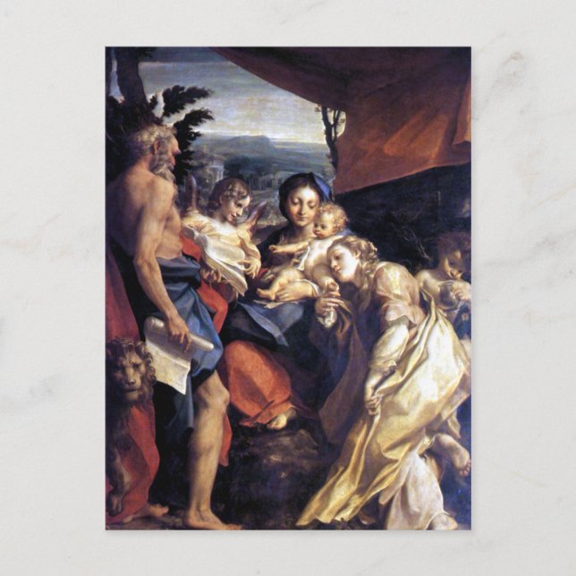 Nativity - The Day - Correggio - Renaissance Postcard (Front)
