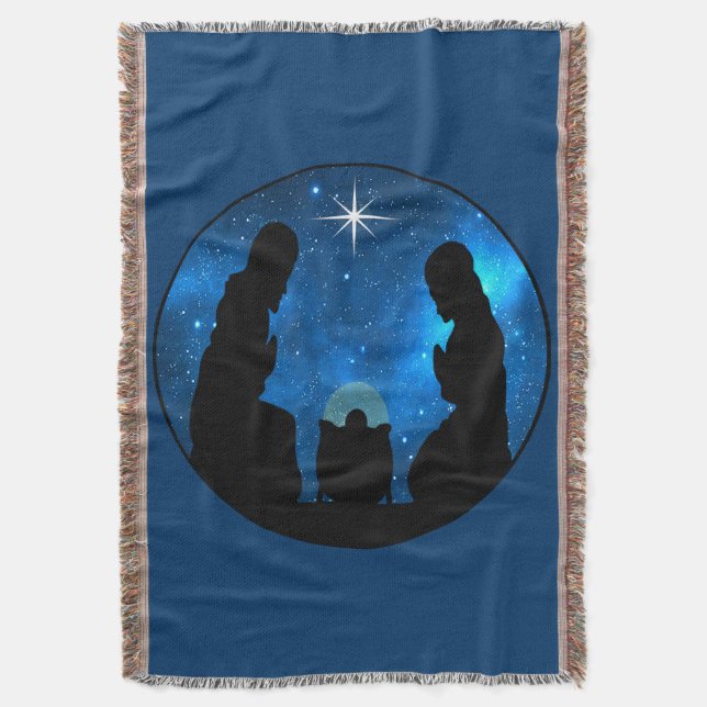 Nativity  throw blanket (Front Vertical)