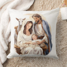 Nativity Throw Pillow Decor (20 x 20 inches)