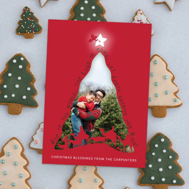 Nativity Tree Photo Card (Creator Uploaded)