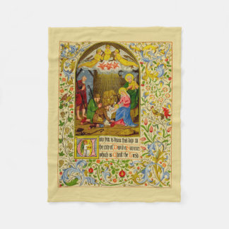 Nativity | Unto you is born this day Fleece Blanket