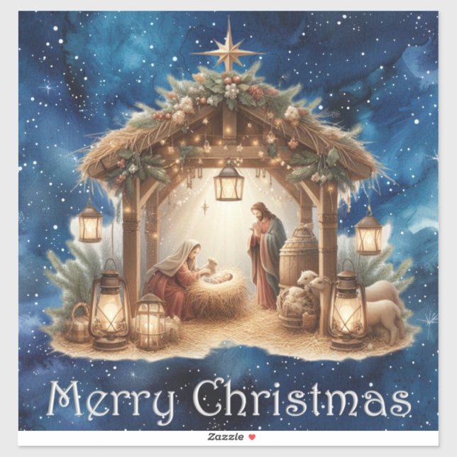 Nativity Vinyl Sticker (Sheet)