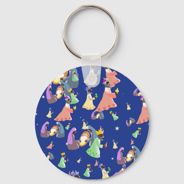 Nativity Wallpaper Key Ring (Front)