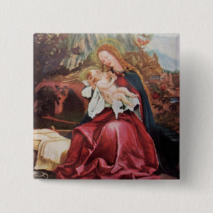 NATIVITY WITH ANGELS - MAGIC OF CHRISTMAS 15 CM SQUARE BADGE
