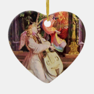 NATIVITY WITH ANGELS - MAGIC OF CHRISTMAS CERAMIC ORNAMENT