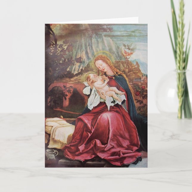 NATIVITY WITH ANGELS - MAGIC OF CHRISTMAS HOLIDAY CARD (Front)