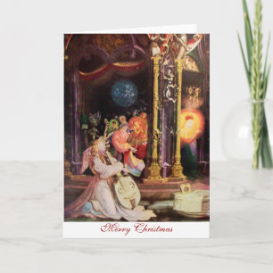 NATIVITY WITH ANGELS - MAGIC OF CHRISTMAS HOLIDAY CARD