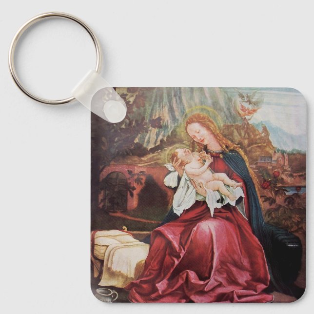 NATIVITY WITH ANGELS - MAGIC OF CHRISTMAS KEY RING (Front)