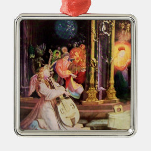 NATIVITY WITH ANGELS - MAGIC OF CHRISTMAS METAL TREE DECORATION