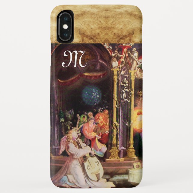 NATIVITY WITH ANGELS - MAGIC OF CHRISTMAS monogram Case-Mate iPhone Case (Back)