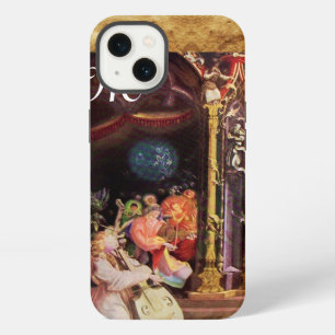 NATIVITY WITH ANGELS - MAGIC OF CHRISTMAS monogram iPhone Case