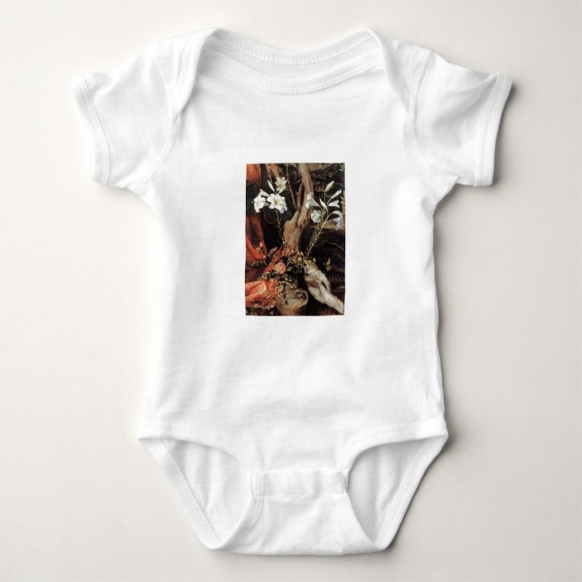 NATIVITY WITH WHITE LILLES - MAGIC OF CHRISTMAS BABY BODYSUIT (Front)