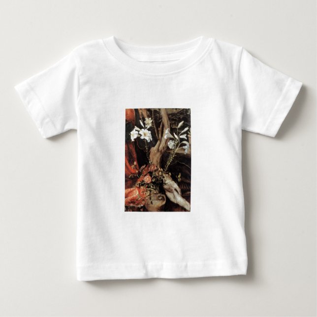 NATIVITY WITH WHITE LILLES - MAGIC OF CHRISTMAS BABY T-Shirt (Front)