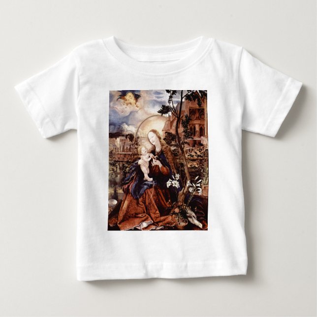 NATIVITY WITH WHITE LILLES - MAGIC OF CHRISTMAS BABY T-Shirt (Front)