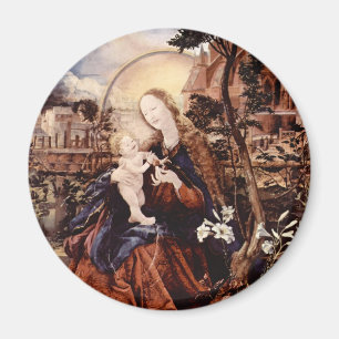 NATIVITY WITH WHITE LILLES - MAGIC OF CHRISTMAS MAGNET