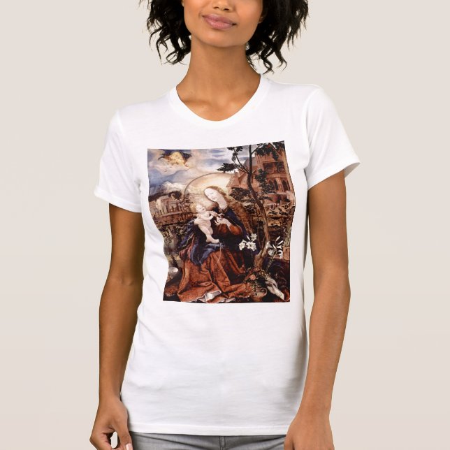 NATIVITY WITH WHITE LILLES - MAGIC OF CHRISTMAS T-Shirt (Front)