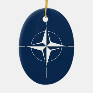 NATO Flag Ceramic Ornament