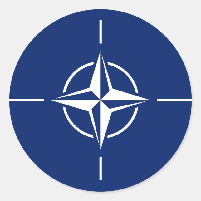 NATO Flag Classic Round Sticker (Front)
