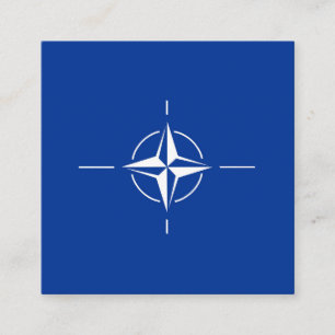 nato flag North Atlantic Treaty Organisation Allia Square Business Card