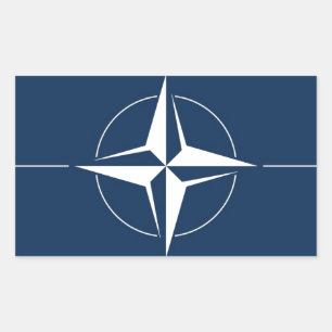 NATO Flag Rectangular Sticker