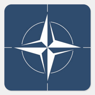 NATO Flag Square Sticker