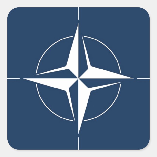 NATO Flag Square Sticker (Front)