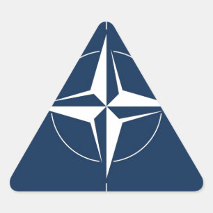 NATO Flag Triangle Sticker