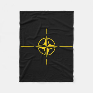 Nato Flag Ukraine Edition Trend Design Fleece Blanket
