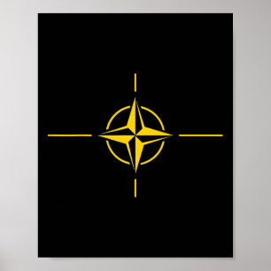 Nato Flag Ukraine Edition Trend Design  Poster