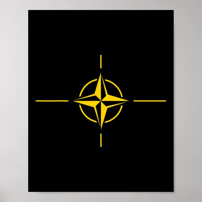 Nato Flag Ukraine Edition Trend Design  Poster (Front)