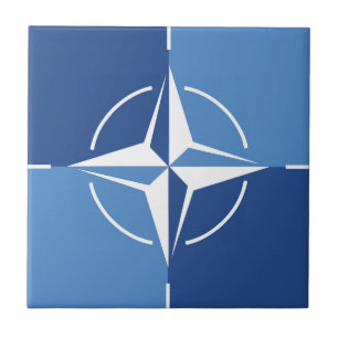 NATO ONAT flag symbol North Atlantic Treaty Organi Ceramic Tile