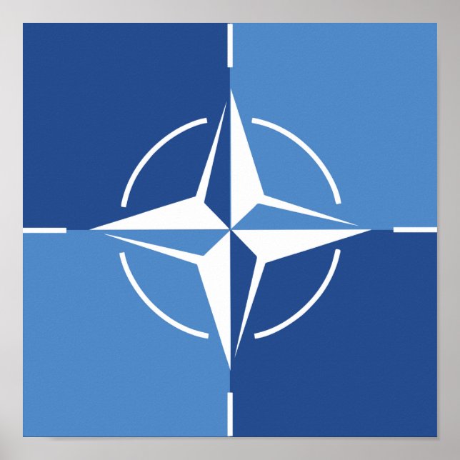 NATO ONAT flag symbol North Atlantic Treaty Organi Poster (Front)