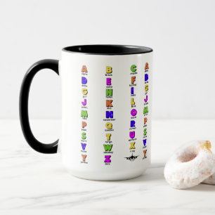 NATO Phonetic Alphabet, Colourful Mug