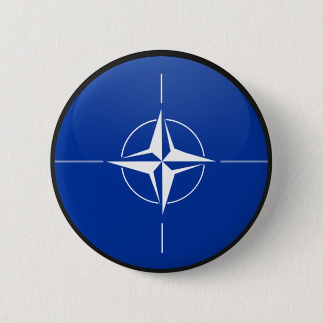 Nato quality Flag Circle 6 Cm Round Badge (Front)