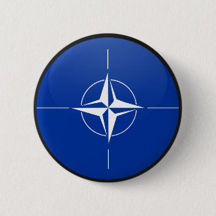 Nato quality Flag Circle 6 Cm Round Badge
