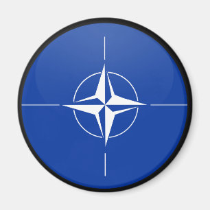 Nato quality Flag Circle Magnet
