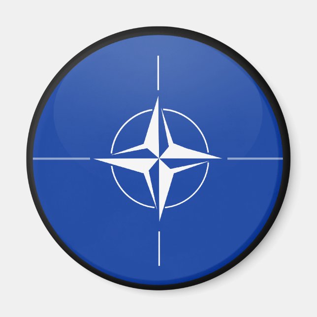 Nato quality Flag Circle Magnet (Front)