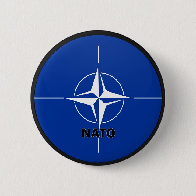Nato Roundel quality Flag 6 Cm Round Badge (Front)