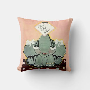 Natosha, The Baby Elephant Speller Cushion