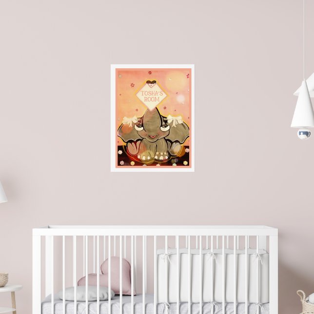 Natosha, The Elephant Speller Wall Sign (Nursery 2)