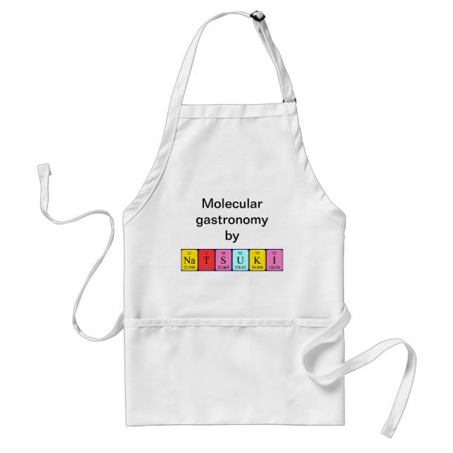 Natsuki periodic table name apron (Front)