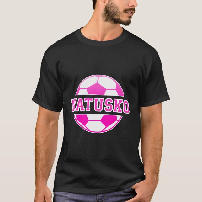 Natsuko Name Soccer Play Football Sports Fan Balls T-Shirt (Front)