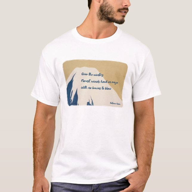 Natsume Soseki Haiku for National Haiku Poetry Day T-Shirt (Front)