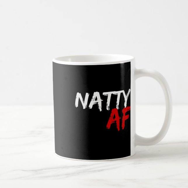 Natty Af Funny Bodybuilder Bodybuilding Workout Gy Coffee Mug (Right)
