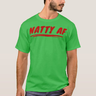 Natty AF Natural Bodybuilding Fitness Red  T-Shirt