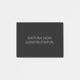 Natura non constristatur post-it notes