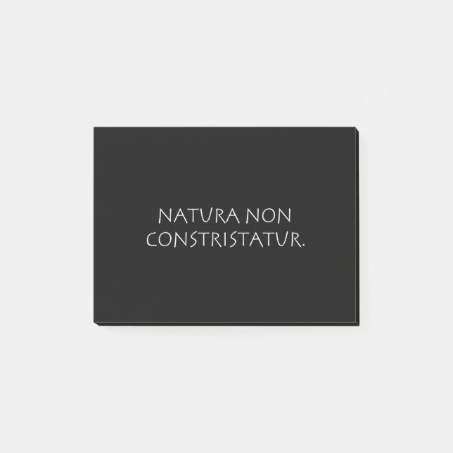 Natura non constristatur post-it notes (Front)