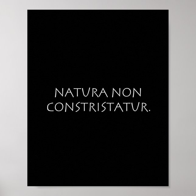 Natura non constristatur poster (Front)